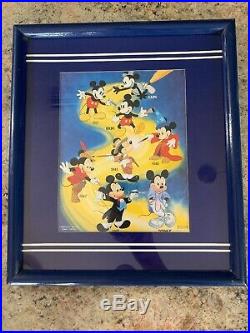 000 vintage 1986 Mickey Mouse original generations poster Walt Disney Framed
