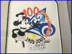 100 Years of Magic Walt Disney Mickey Mouse Watch Signed Framed 1901-2001