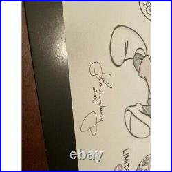 11x14 Le 75 Walt Disneys Signed John Lounsbery Framed Sketch Art Easter Mickey
