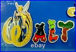 16 Pin Walt Disney World Letters with Character/Icon Framed SetAttractions WDW