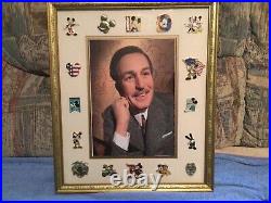 16 WALT DISNEY FRAMED MICKEY MOUSE PIN PINS SET PERFECT FOR A GIFT- 1 of a kind