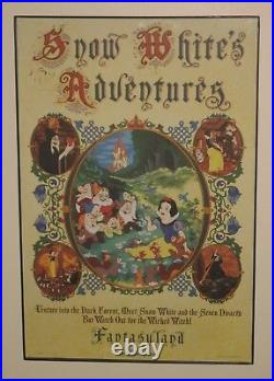 18 x 12 Snow White Adventures Walt Disney World Attraction Poster Print Framed