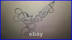 1935 Mickey Mouse Original Production cel Drawing WALT DISNEY MICKEY'S GARDEN
