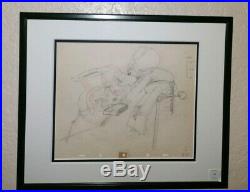 1937 Rare Walt Disney Goofy original framed production animation drawing Bonhams