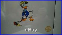 1938 serigraph print Walt Disney limited edition, Donald Duck Gofl Game 21 x 17