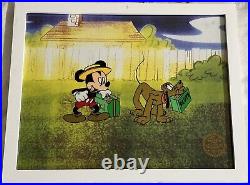 1940 Walt Disney Mr. Mouse Takes A Trip Limited Edition Serigraph Cel Framed