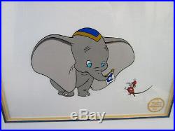 1941 Walt Disney limited edition Serigraph Cel Art Original Dumbo Framed