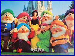 1985 Walt Disney World Snow White & The Seven Dwarfs Photo Framed 16x20 RARE