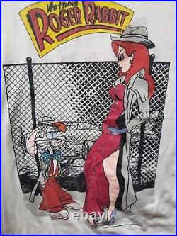 1987 Disney Who Framed Roger Rabbit Jessica Casablanca theme Shirt Single Stitch