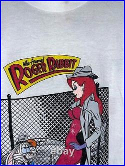 1987 Who Framed Roger Rabbit Walt Disney World Cartoon 80s Vintage VTG large L