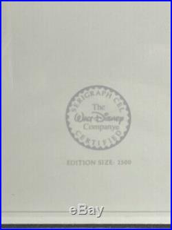 1990 WALT DISNEY Fantasia Mickey Mouse Serigraph Ltd. Edition Cel Framed Ostrich