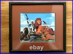 1994 Lion King Animated Cel COA Commemorative Program SPECTACULAR MINT Framed
