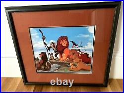 1994 Lion King Animated Cel COA Commemorative Program SPECTACULAR MINT Framed