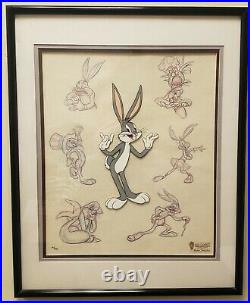 1994 WARNER BROS BOB CLAMPETT BUGS BUNNY HAND PAINTED CEL SP #/750 withCOA