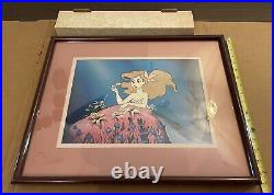 1997 Disney Classic Little Mermaid Ariel In Love 1329/10000 Framed Lithograph