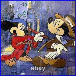 1999 Walt Disney Mickey Mouse Through The Years Framed Art Layered 21 x 13.25