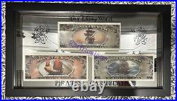 2007 PIRATE Disney Dollars WDW FRAMED F00000013 Black Pearl Flying Dutch Empress