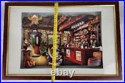 21.5x14.5 Walt Disney 101 Dalmatians 3D Framed Art Bar/Brewery Scene