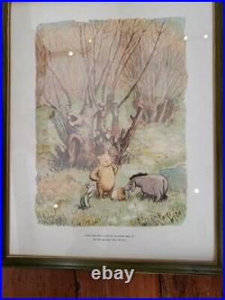 2 Framed Vintage Prints Of Winnie The Pooh (1957)