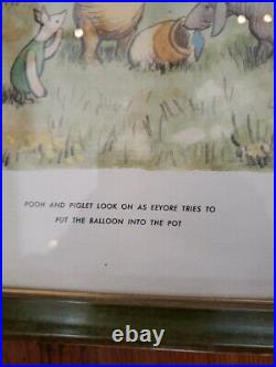 2 Framed Vintage Prints Of Winnie The Pooh (1957)