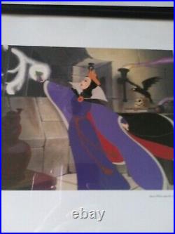 2 Walt Disney Classic Artwork Framed Prints Fantasia & Snow White Both 11 x 14