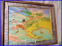 3 Set Vtg Jaymar Walt Disney's Inlaid puzzles Very Rare framed
