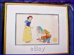 5-1992 Original Walt Disney Limited Edition Sericels Framed & Certified