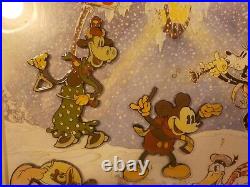 A1010 Walt Disney Season's Greetings Pin Set (Framed) Mickey Mouse