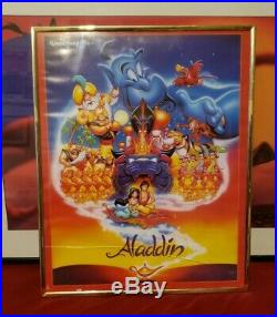 Aladdin Poster Walt Disney Pictures Lot of 2 Cartoon Movie Mondo OSP Robin Will