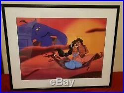 Aladdin Poster Walt Disney Pictures Lot of 2 Cartoon Movie Mondo OSP Robin Will