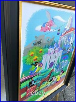 Alex Maher Disneyland 60th Diamond Celebration Framed Canvas Giclee Castle