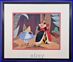 Alice Wonderland Queen Disney seriCel signed Thomas Ollie Dis frame