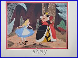 Alice Wonderland Queen Disney seriCel signed Thomas Ollie Dis frame