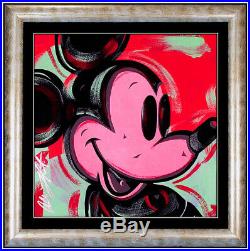 Allison Lefcort Mickey Mouse Original Acrylic Painting Signed Walt Disney Art