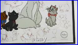 Aristocats Sericel Special Edition Duchness and her Kittens Brand New frame