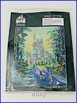 Art of Disney Past Present Forever Cross Stitch Mickey Walt Castle A6