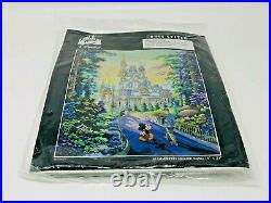 Art of Disney Past Present Forever Cross Stitch Mickey Walt Castle A6