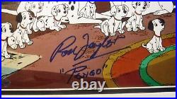 Autograph Rod Taylor 101 Dalmatians Pongo Disney Voice New Frame Custom Matting