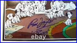 Autograph Rod Taylor 101 Dalmatians Pongo Disney Voice New Frame Custom Matting