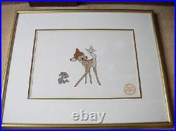 BAMBI Walt Disney Serigraph Cel Framed Limited Edition 9500