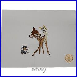 Bambi & Thumper Walt Disney Serigraph Un-framed Limited Edition withStamp