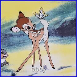 Bambi & Thumper Walt Disney Serigraph Un-framed Limited Edition withStamp