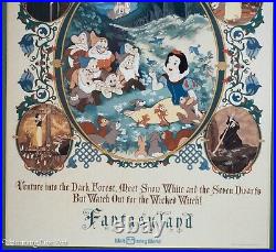 Beautiful Vintage Snow White's Adventure 1983 Walt Disney World Framed, Fine