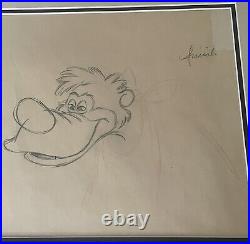 Br'er Bear Original Pencil Drawing Song of the South Walt Disney Co. 1946