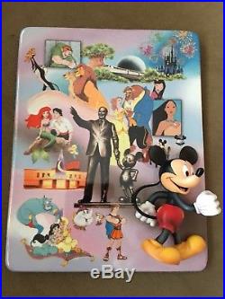 Bradford Exchange Walt Disney's 100 Year Anniversary 3D Plates, Mickey WithFrame