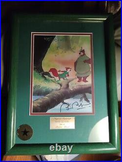 Brian Bedford Robin Hood Signed Autographed Framed Photo Walt Disney World Co