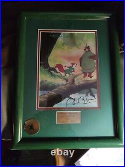 Brian Bedford Robin Hood Signed Autographed Framed Photo Walt Disney World Co