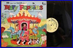 C1964 Disneyland Records, Walt Disney Mary Poppins LP, FRAMED ALBUM #1256