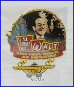 C1 Disney WDW It All Started With Walt Frame Pin Theme Park Resorts LE COMPLETER