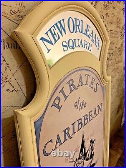 COMPLETE Pirates of the Caribbean Attraction Sign Prop Frame Mirror Walt Disney